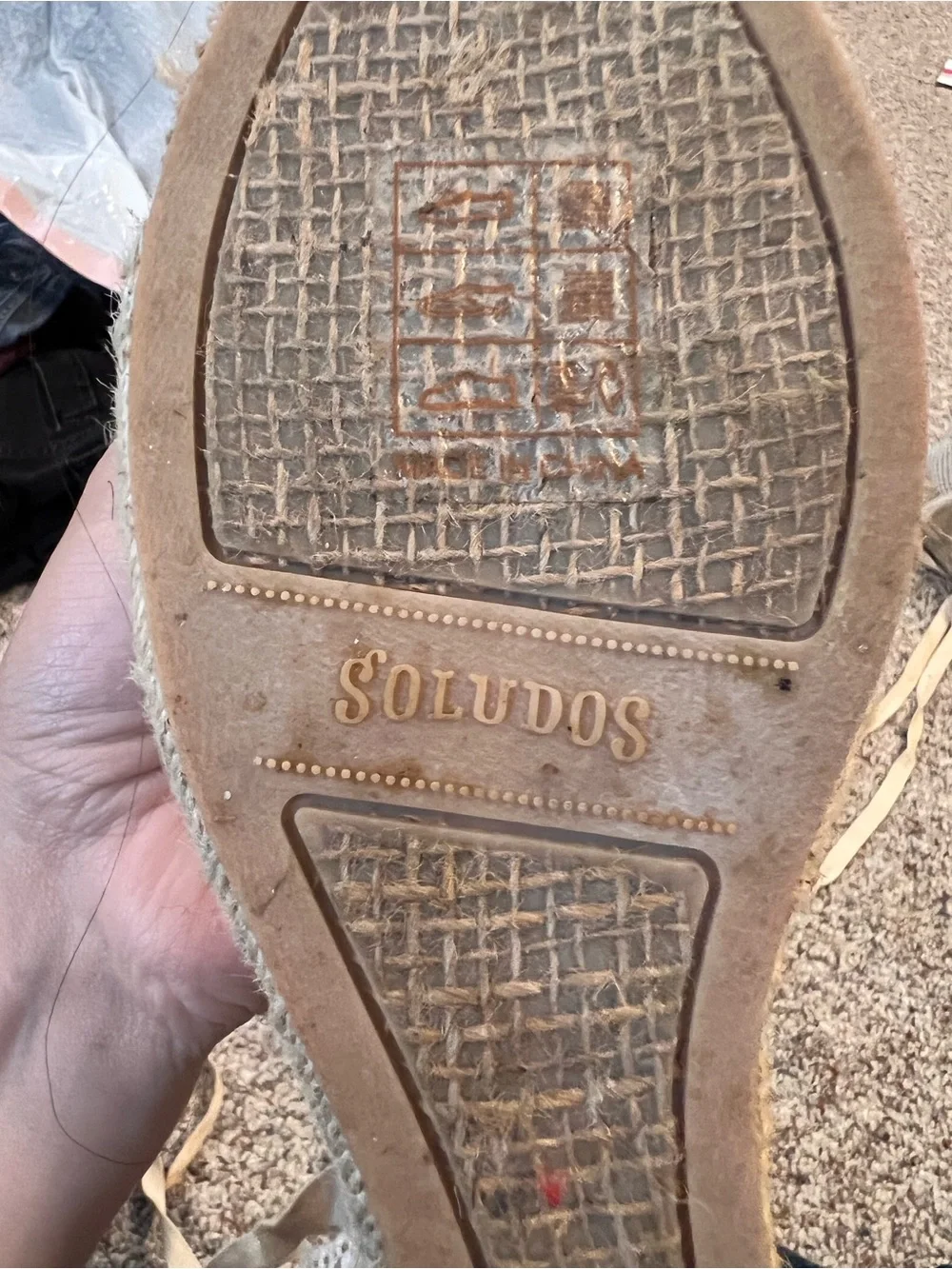 Soludos Natural Canvas Lace-Up Espadrille Flats
